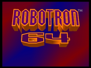 Robotron 64 (Europe) Title Screen